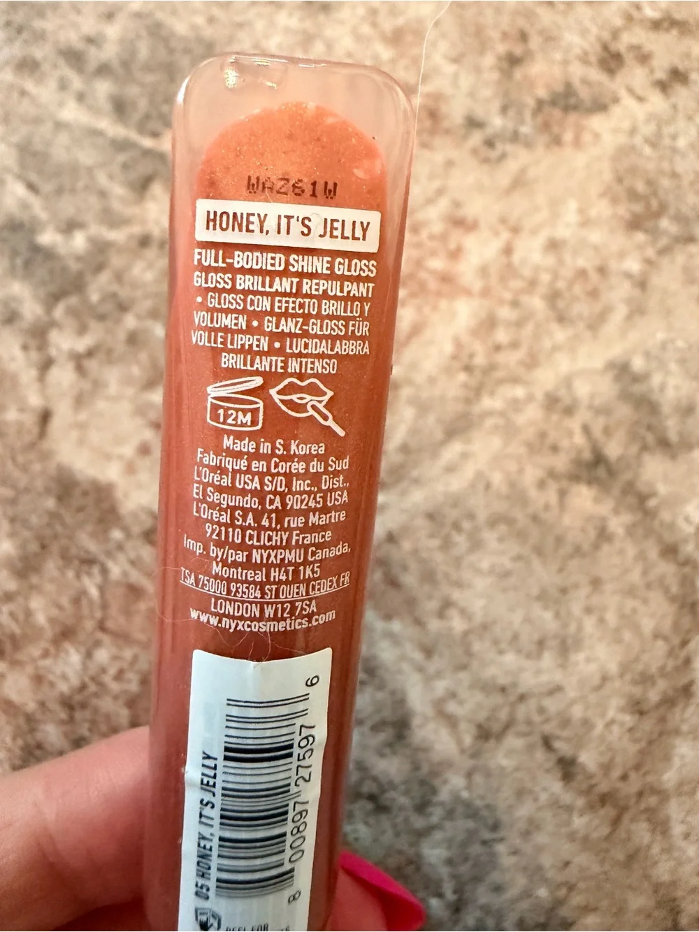 NYX Jelly Job Lip Gloss in Honey, it’s Jelly